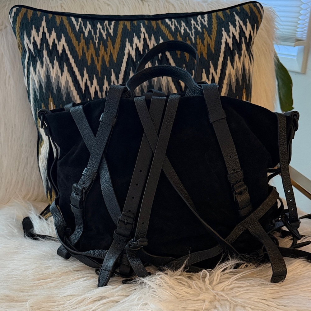 Alexander Wang Black Suede Tote Bag